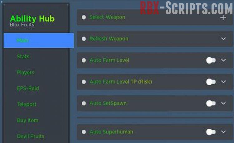 Script Blox Fruits Ability Hub