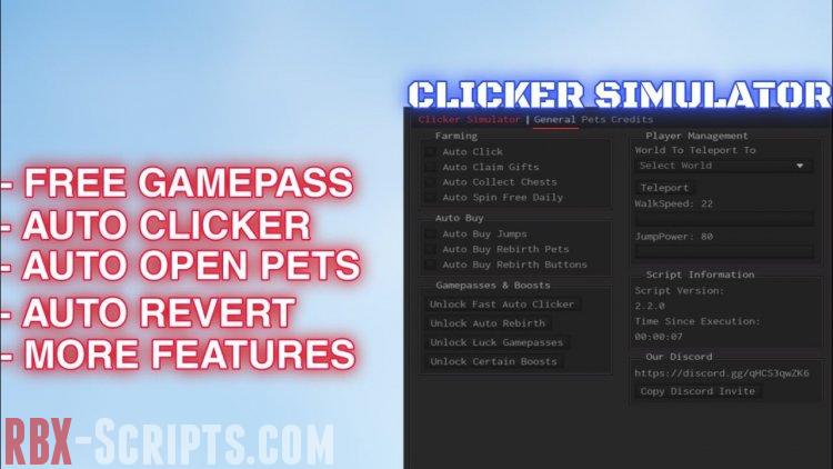 Clicker simulator script - Roblox-Scripter