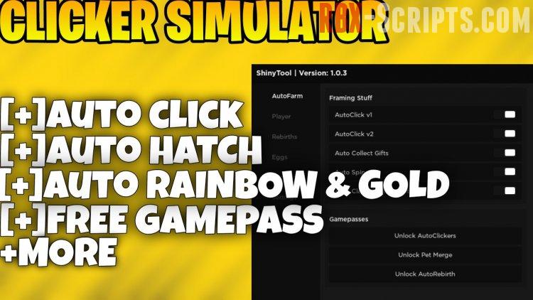 Clicker Simulator (ShinyTool) Script