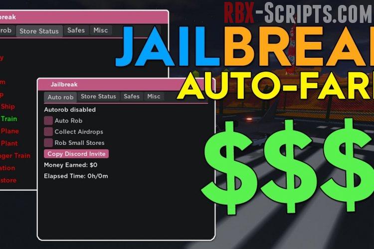 Jailbreak's most OVERPOWERED Auto Farm RBXScripts