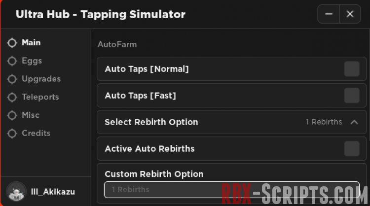 Tapping Simulator - Best Script GUI